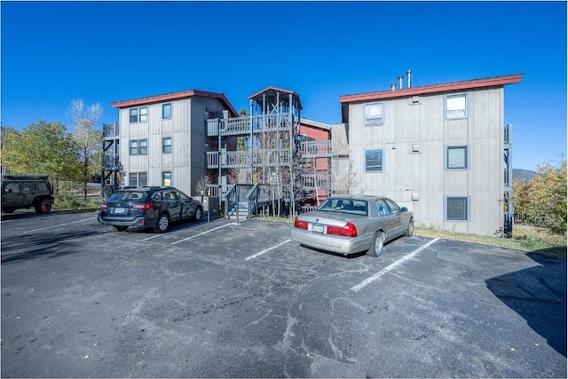 view of uncovered parking lot