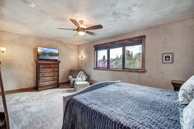 432 Bighorn Cir, Silverthorne, CO 80498 - bedroom with carpet floors and a ceiling fan