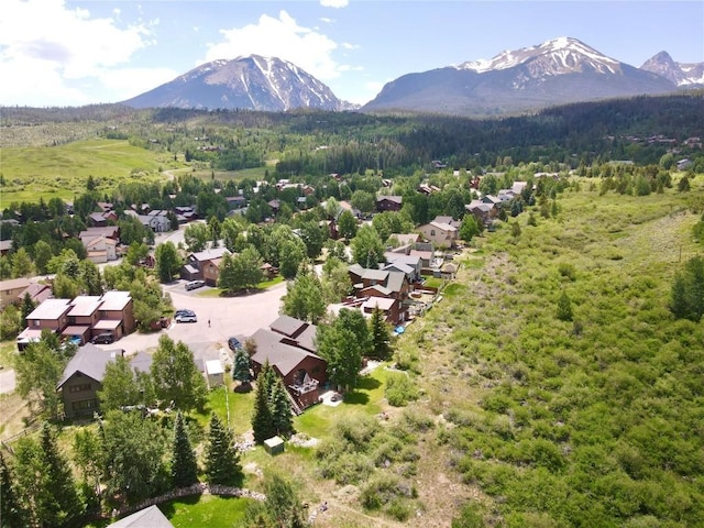 432 Bighorn Cir, Silverthorne, CO 80498 - aerial view of residential area featuring a mountainous background