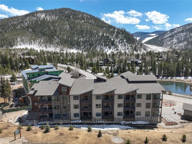 35 Argentine Ct Unit 303, Keystone, CO 80435 - snowy aerial view featuring a mountain view