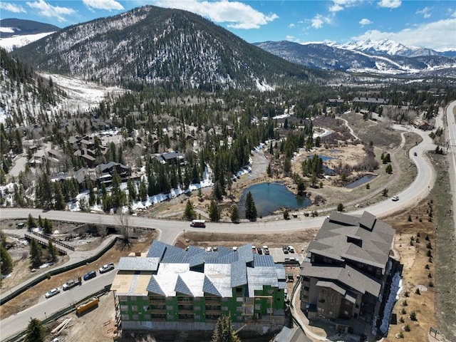 35 Argentine Ct Unit 303, Keystone, CO 80435 - aerial overview of property's location featuring a mountain backdrop