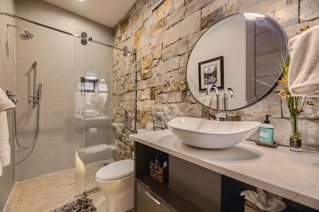 313 Raven Golf Ln, Silverthorne, CO 80498 - bathroom with a shower stall and vanity
