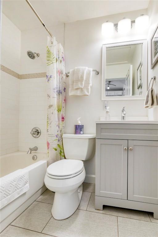 3295 Apres Ski Way Unit B10, Steamboat Springs, CO 80487 - full bath with vanity, tile patterned flooring, and shower / bath combo