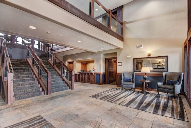 1891 Ski Hill Rd Unit 7404, Breckenridge, CO 80424 - interior space featuring visible vents and stairway
