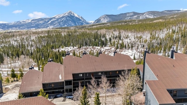 9460 Ryan Gulch Rd Unit 65, Silverthorne, CO 80498 - birds eye view of property featuring a mountain view