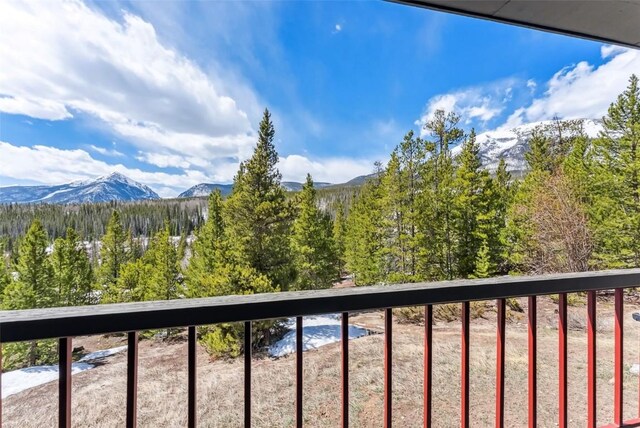 9460 Ryan Gulch Rd Unit 65, Silverthorne, CO 80498 - balcony featuring a mountain view