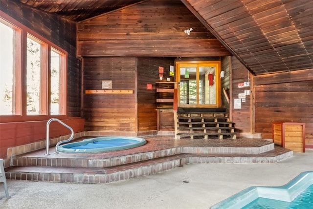 9460 Ryan Gulch Rd Unit 65, Silverthorne, CO 80498 - interior space with an indoor hot tub
