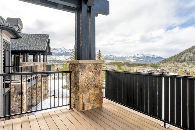 174 Sage Dr, Breckenridge, CO 80424 - deck featuring a mountain view