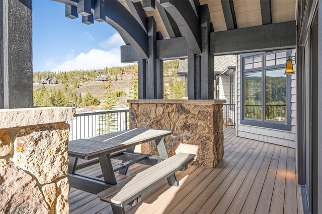 174 Sage Dr, Breckenridge, CO 80424 - view of wooden terrace