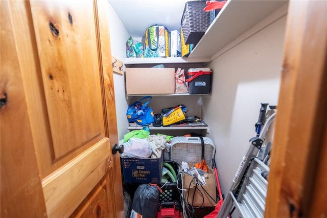 view of storage room