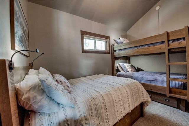 107 Ski Watch Rd Unit 432, Breckenridge, CO 80424 - bedroom with carpet flooring and lofted ceiling