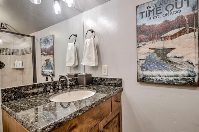 107 Ski Watch Rd Unit 432, Breckenridge, CO 80424 - bathroom with vanity and a stall shower