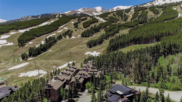 107 Ski Watch Rd Unit 432, Breckenridge, CO 80424 - aerial view of property and surrounding area featuring a mountain backdrop