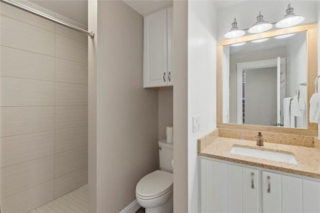 111 Corinthian Cir Unit A, Dillon, CO 80435 - full bathroom with tiled shower, vanity, and toilet