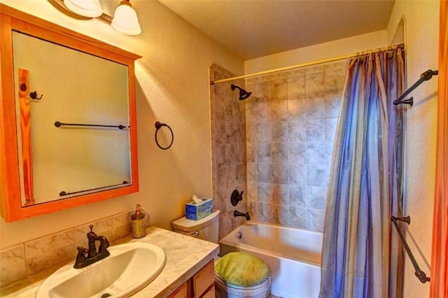 103 War Pony Way, Como, CO 80432 - bathroom with vanity, toilet, and shower / bathtub combination with curtain