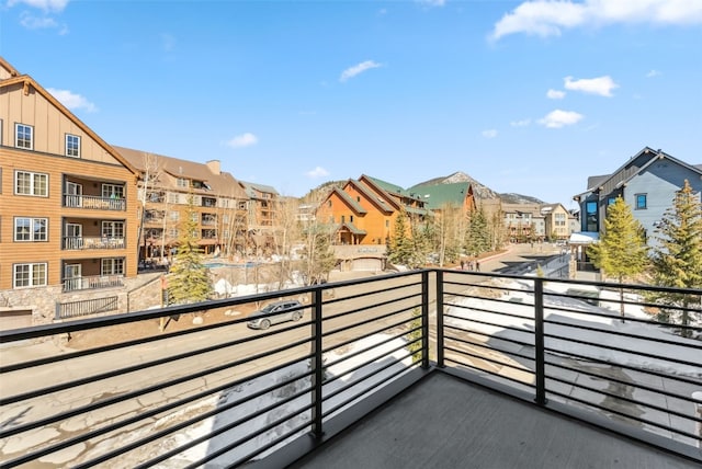 balcony featuring a residential view