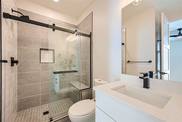 234 Frisco Aly Unit D, Frisco, CO 80443 - full bathroom with toilet, a stall shower, and vanity