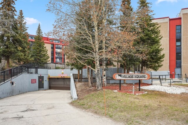 189 Ten Mile Cir Unit 362, Copper Mountain, CO 80443 - exterior space with a garage and concrete driveway