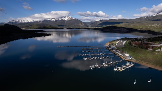 576 Tenderfoot St Unit 163, Dillon, CO 80435 - water view featuring a mountain backdrop