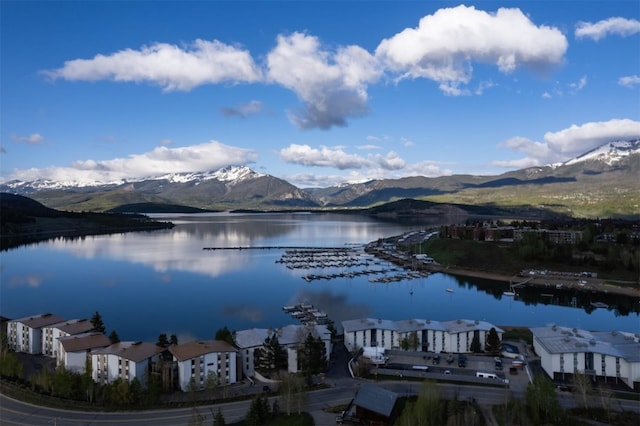 576 Tenderfoot St Unit 163, Dillon, CO 80435 - water view featuring a mountain backdrop