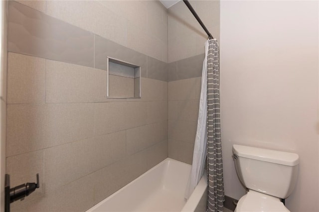 260 N Fuller Placer Rd, Breckenridge, CO 80424 - bathroom featuring shower / tub combo with curtain and toilet