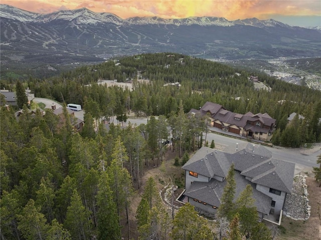 260 N Fuller Placer Rd, Breckenridge, CO 80424 - aerial view of property's location with a mountainous background