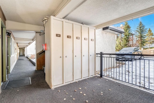 exterior space featuring mail area