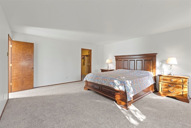 bedroom with carpet floors