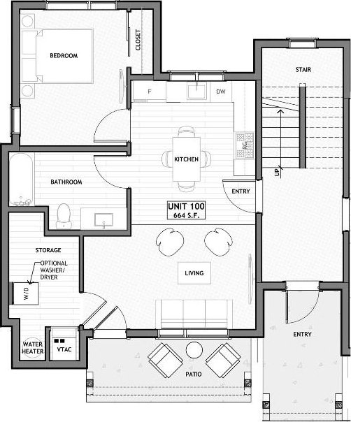350 Stan Miller Unit 100, Breckenridge, CO 80424 - home floor plan