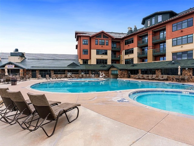 pool featuring a patio