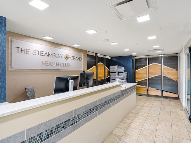 reception area featuring visible vents