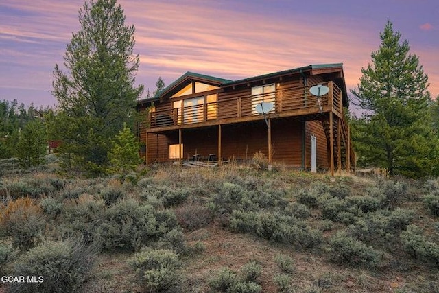 90 Gcr 864, Tabernash, CO 80478 - rear view of house featuring a wooden deck