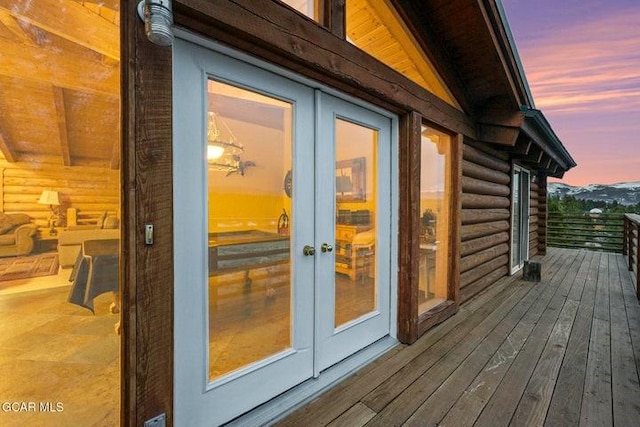 90 Gcr 864, Tabernash, CO 80478 - property exterior at dusk featuring french doors