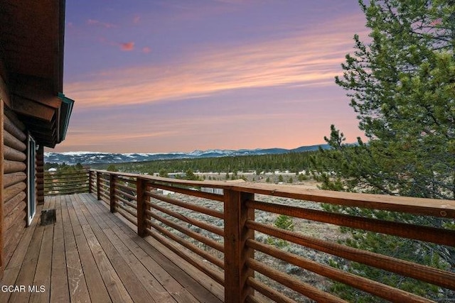 90 Gcr 864, Tabernash, CO 80478 - deck at dusk with a mountain view