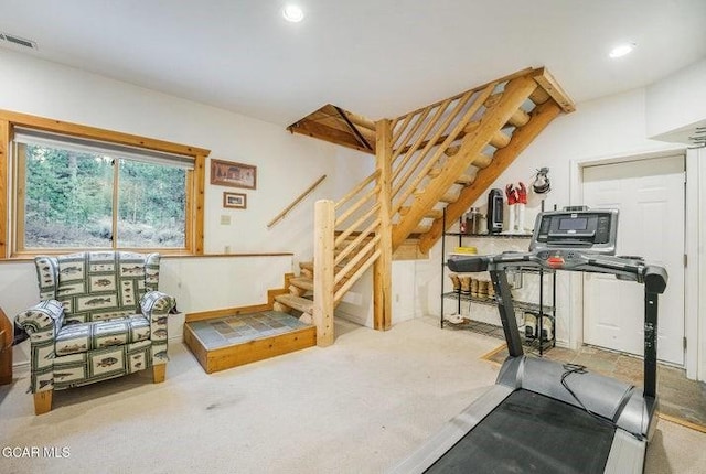 90 Gcr 864, Tabernash, CO 80478 - exercise room featuring visible vents, recessed lighting, and carpet