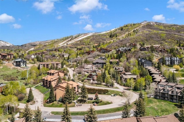 mountain view featuring nearby suburban area