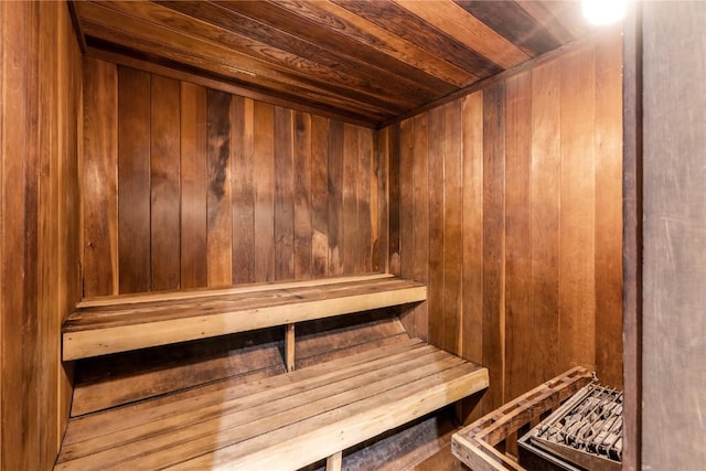2350 Ski Trail Ln Unit 112, Steamboat Springs, CO 80487 - sauna / steam room featuring wooden walls and wood ceiling