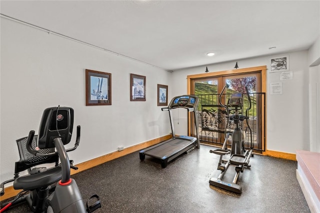 2350 Ski Trail Ln Unit 112, Steamboat Springs, CO 80487 - workout area with baseboards