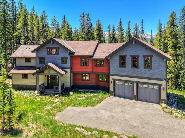 366 Moonstone Rd, Breckenridge, CO 80424 - view of front of house with a garage and driveway