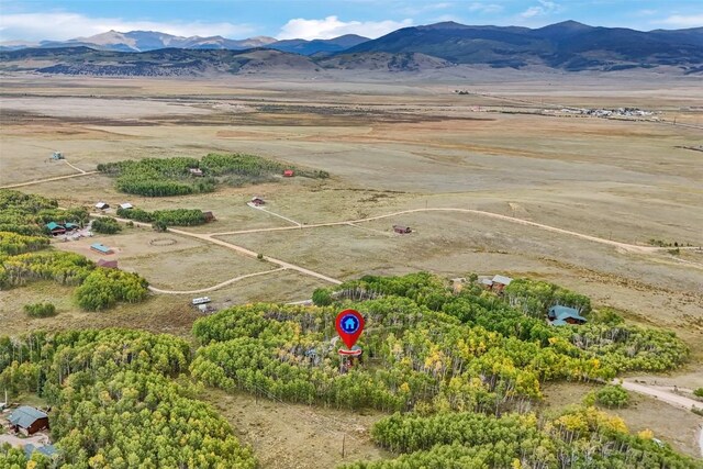 465 Mount Guyot Cir, Jefferson, CO 80456 - birds eye view of property with a mountain view and a rural view