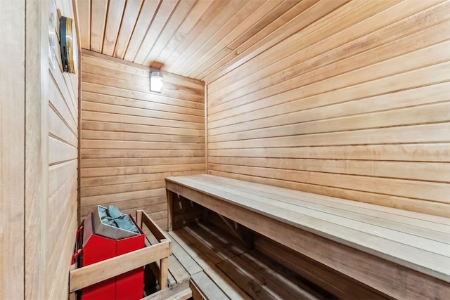 1009 American Way, Breckenridge, CO 80424 - relaxing sauna with wood walls and wooden ceiling