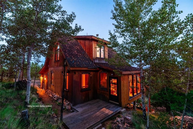 1023 Raven Way, Como, CO 80432 - back of house with a shingled roof