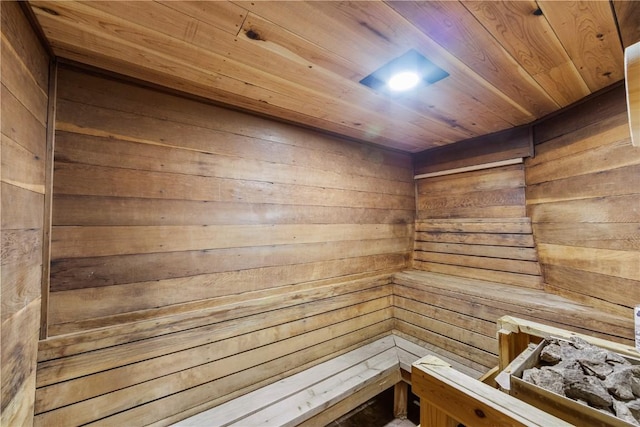 9490 Ryan Gulch Rd Unit 94202, Silverthorne, CO 80498 - sauna with wooden ceiling and wooden walls