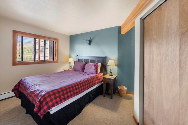 9490 Ryan Gulch Rd Unit 94202, Silverthorne, CO 80498 - bedroom with carpet flooring and a baseboard heating unit