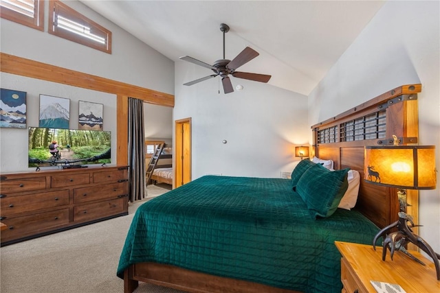 9490 Ryan Gulch Rd Unit 94202, Silverthorne, CO 80498 - bedroom featuring carpet floors and high vaulted ceiling