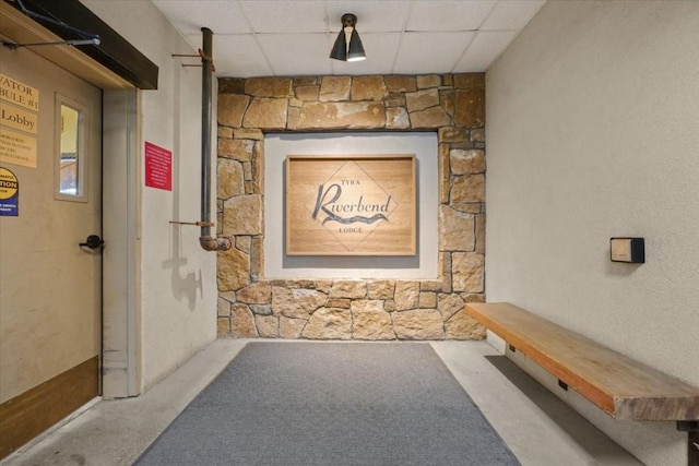 655 Four Oclock Rd Unit 209, Breckenridge, CO 80424 - detailed view of concrete floors and a paneled ceiling