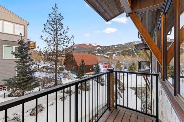 188 Caravelle Dr Unit 19, Keystone, CO 80435 - snow covered back of property featuring a mountain view