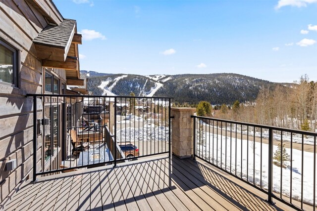 188 Caravelle Dr Unit 19, Keystone, CO 80435 - snow covered deck with a mountain view