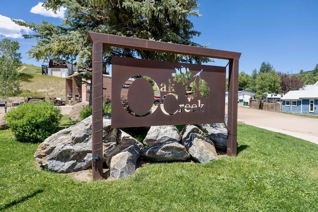 200 N Grant Ave, Oak Creek, CO 80467 - community sign featuring a yard