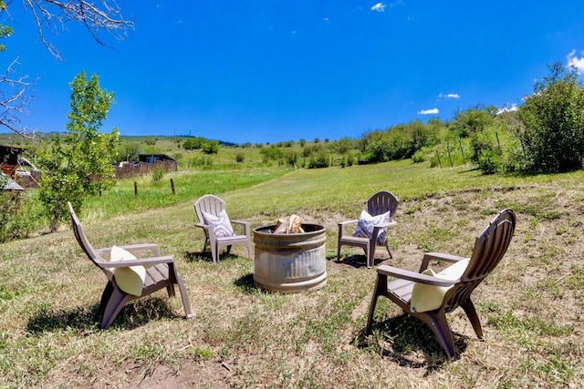 200 N Grant Ave, Oak Creek, CO 80467 - view of yard featuring a fire pit